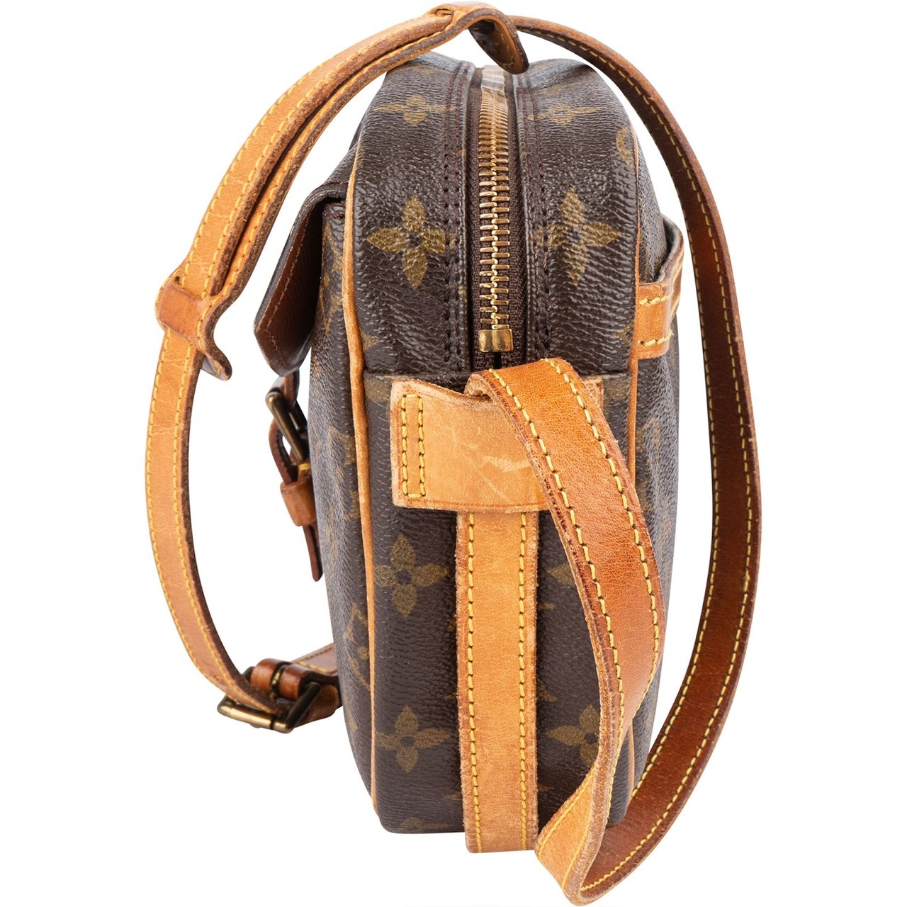 Louis Vuitton Louis Vuitton Monogram Canvas Jeune Fille GM Crossbody Bag Bruin