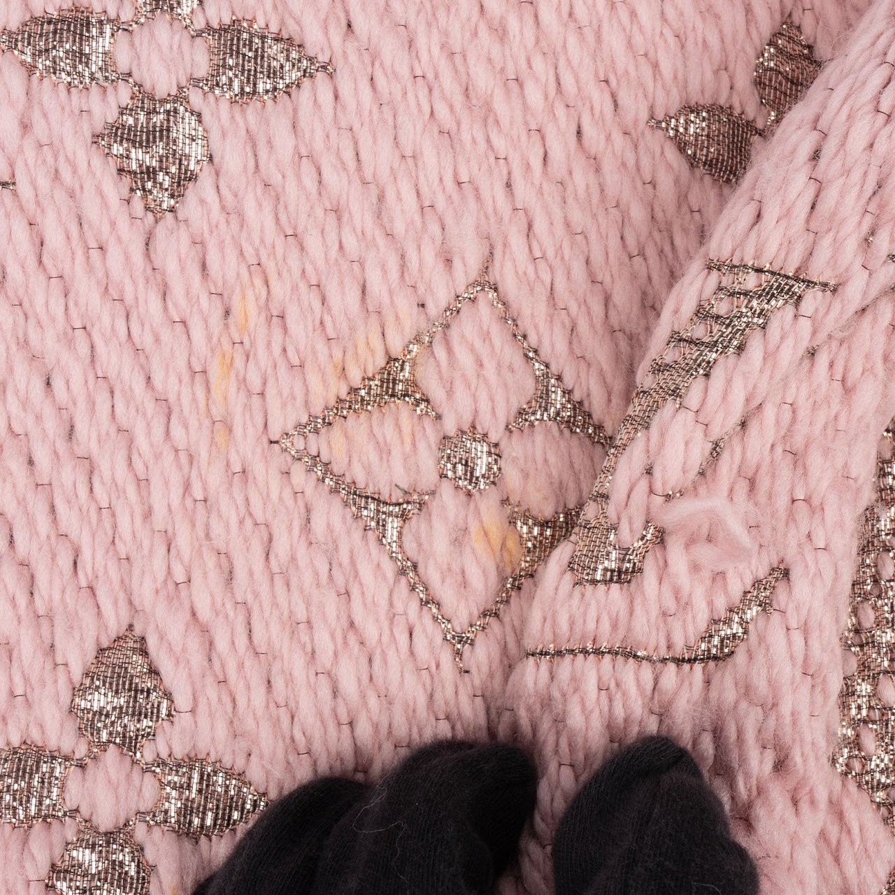 Louis Vuitton Louis Vuitton Wool Monogram Logomania Shine Schal Scarf Rood