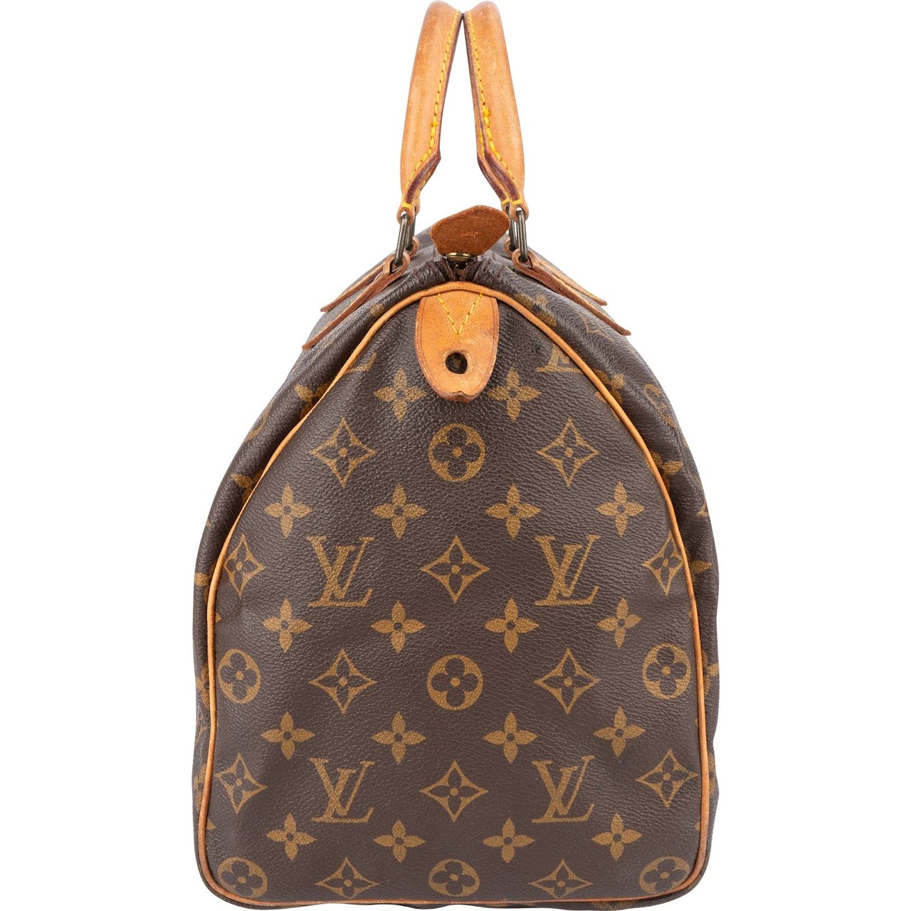 Louis Vuitton Louis Vuitton Monogram Canvas Speedy 35 Handbag Bruin