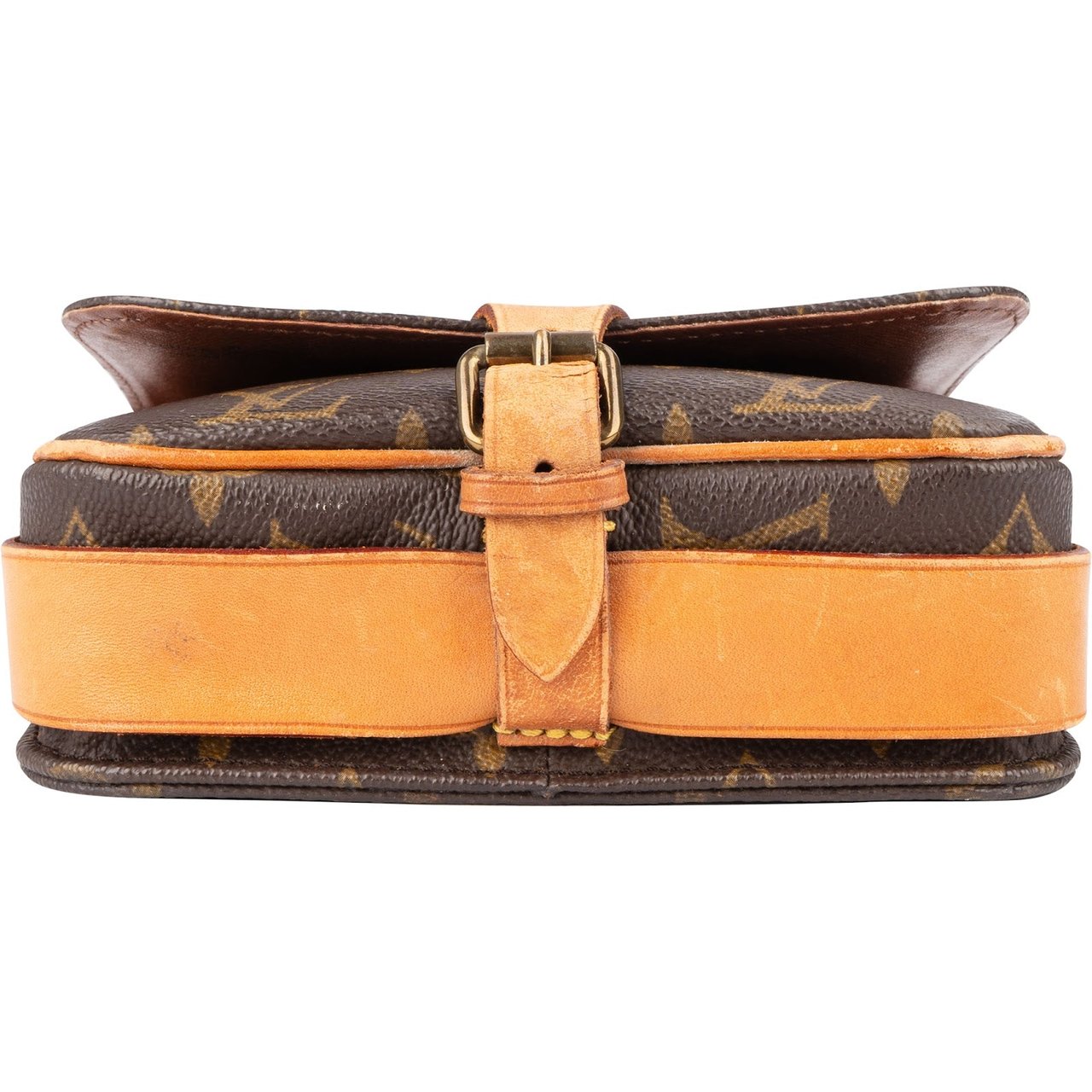 Louis Vuitton Louis Vuitton Monogram Canvas Cartouchiere PM Crossbody Bag Bruin