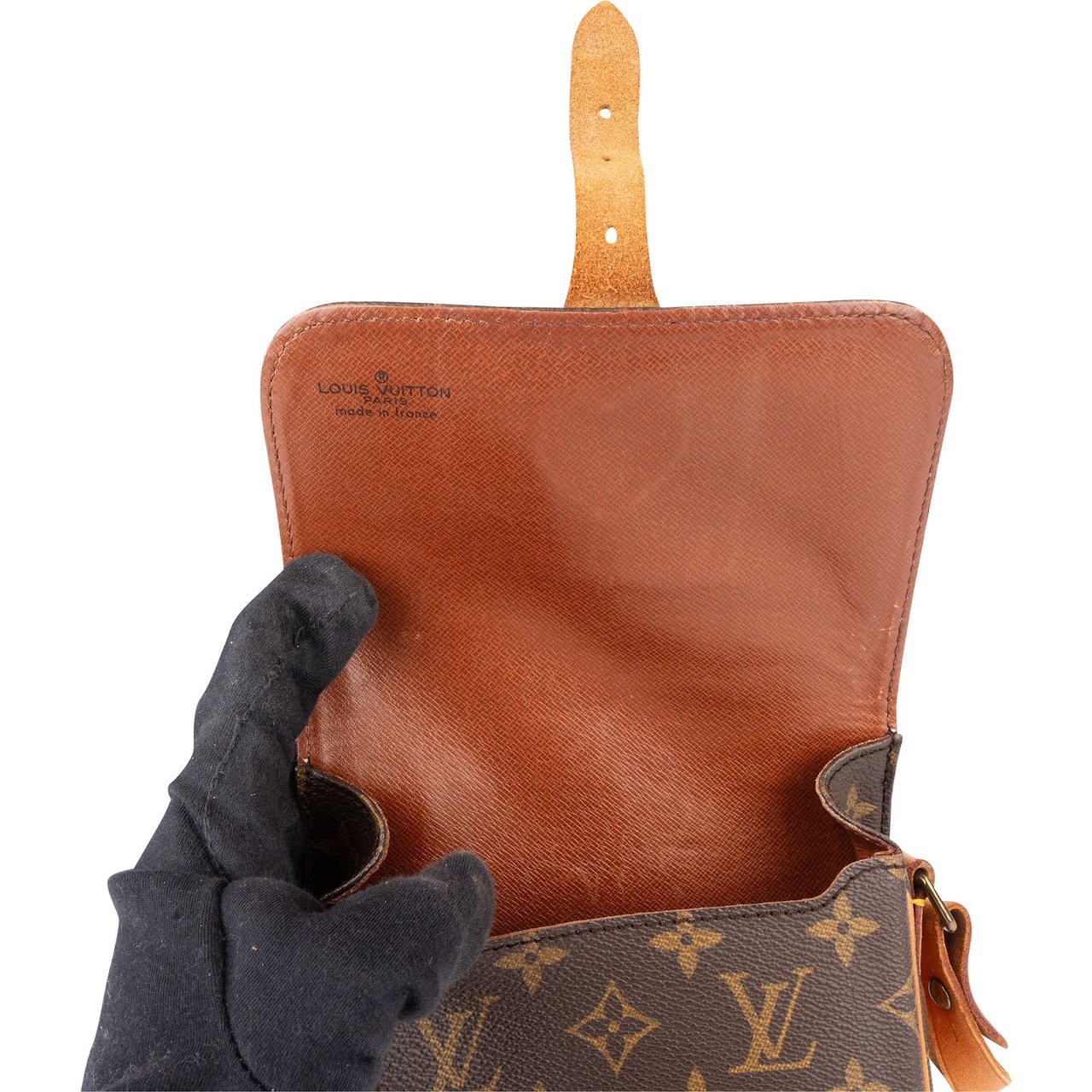 Louis Vuitton Louis Vuitton Monogram Canvas Cartouchiere PM Crossbody Bag Bruin