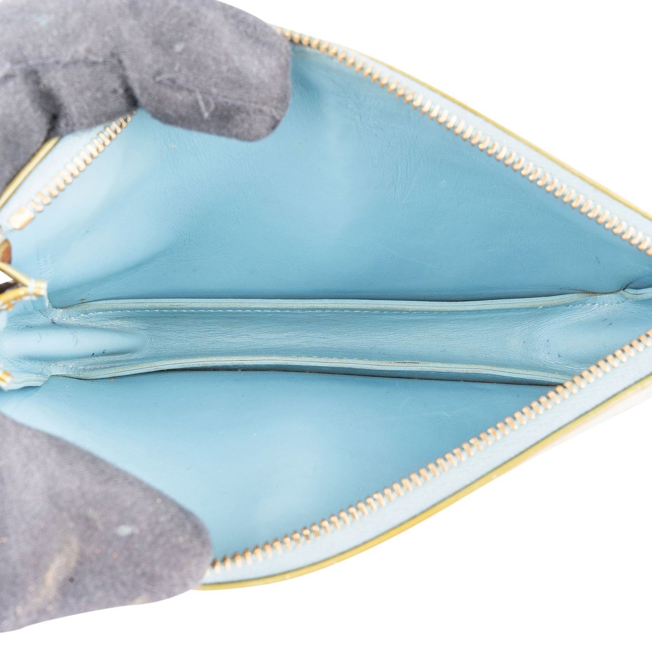 Louis Vuitton Louis Vuitton Monogram Vernis Lexington Pochette Handbag Geel