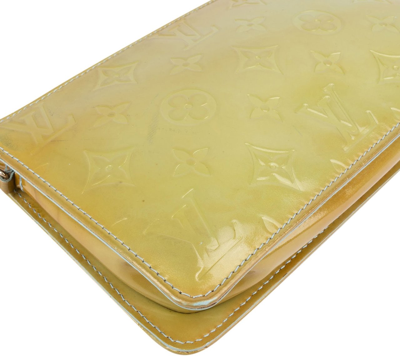 Louis Vuitton Louis Vuitton Monogram Vernis Lexington Pochette Handbag Geel