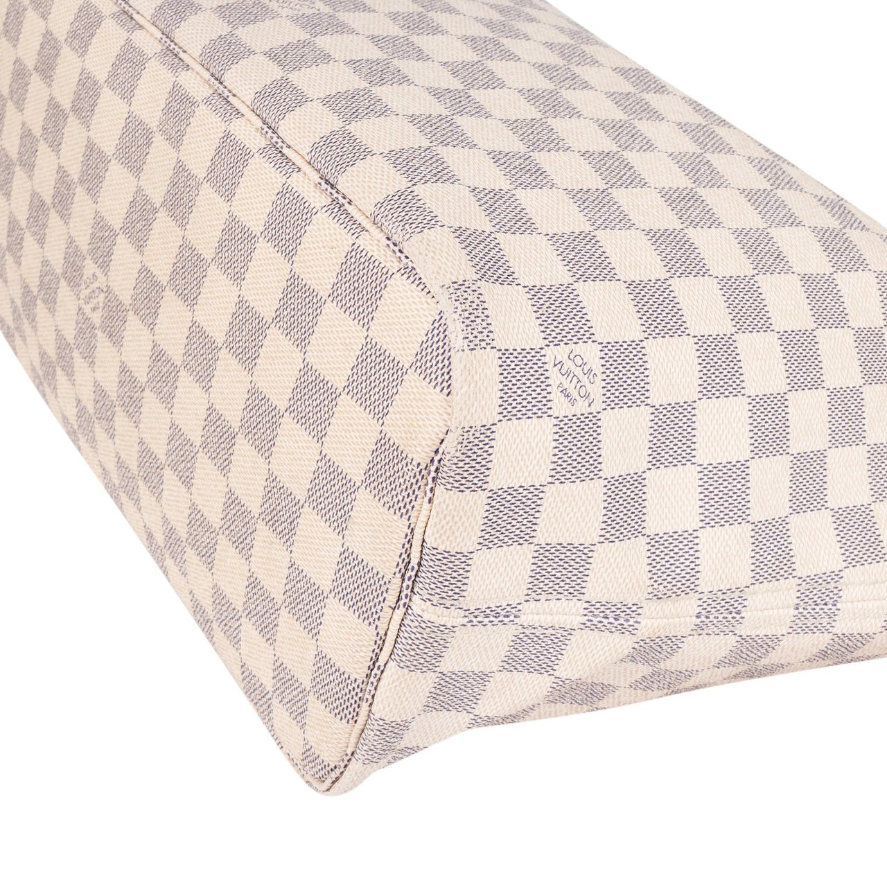 Louis Vuitton Monogram Damier Azur Canvas Neverfull MM Shoulder Bag Divers