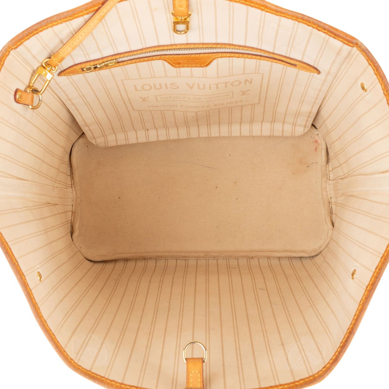 Louis Vuitton Monogram Damier Azur Canvas Neverfull MM Shoulder Bag Divers