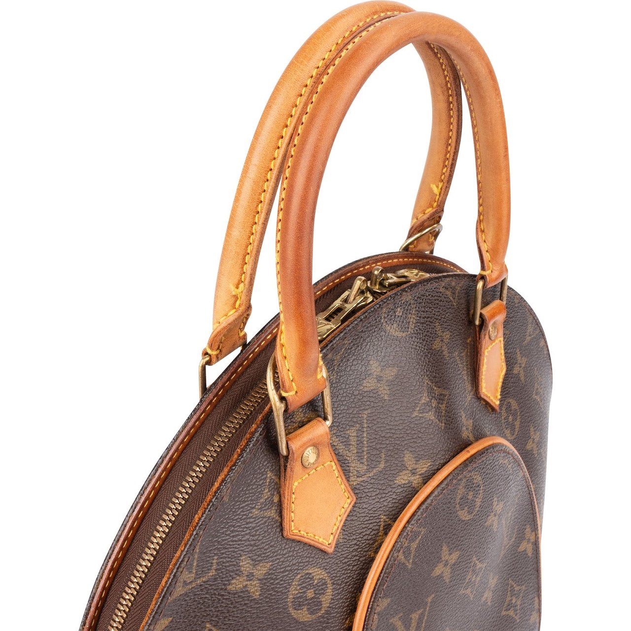 Louis Vuitton Louis Vuitton Monogram Canvas Ellipse PM Handbag Bruin