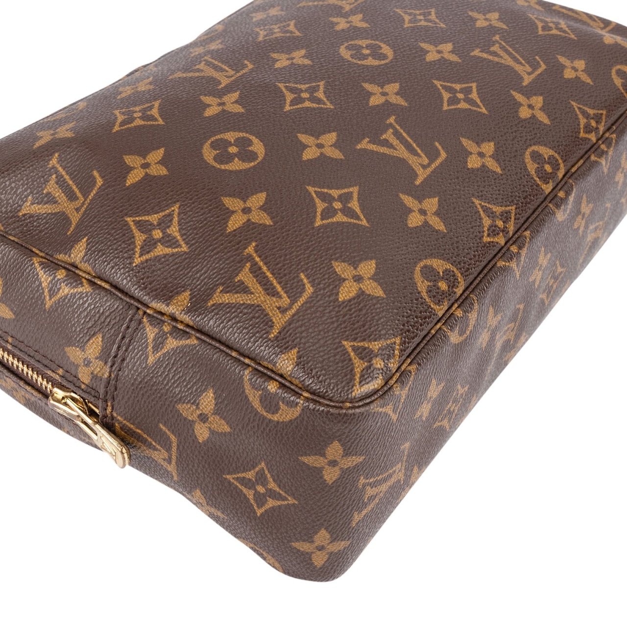 Louis Vuitton Louis Vuitton Monogram Canvas Trousse Toilette 28 Clutch Bruin