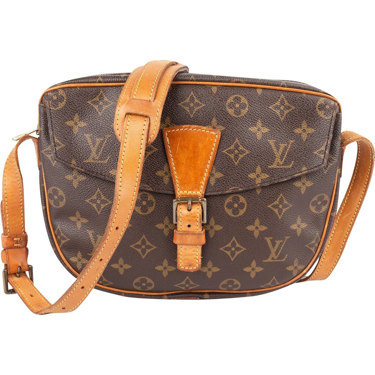 Louis Vuitton Louis Vuitton Monogram Canvas Jeune Fille MM Crossbody Bag Bruin