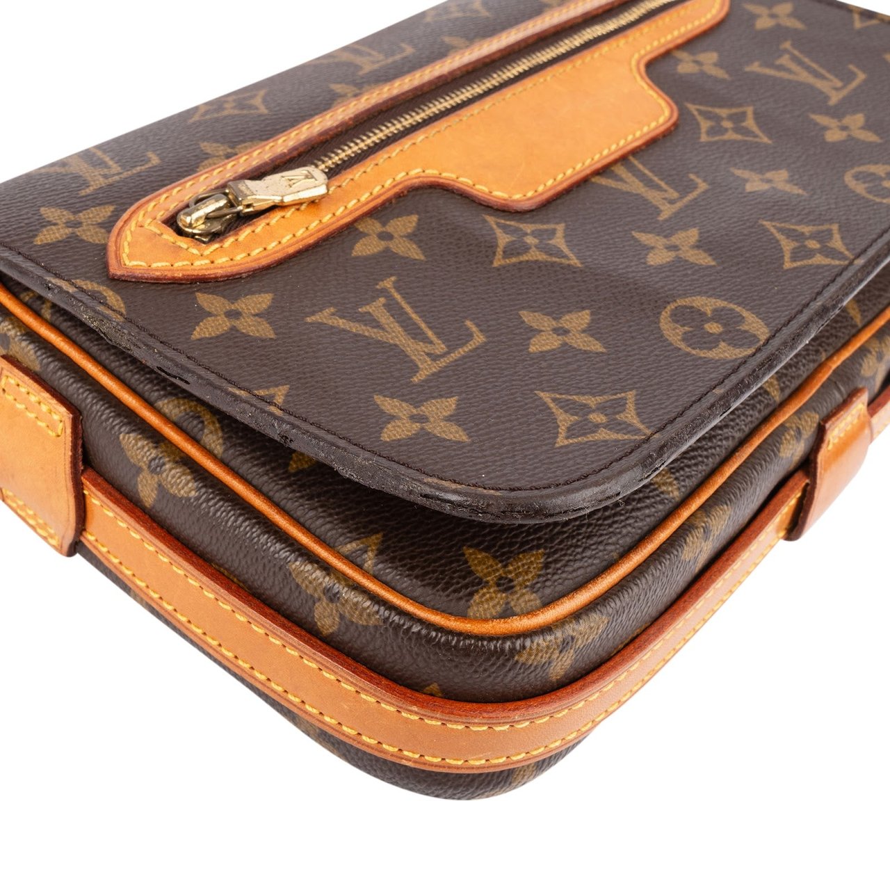 Louis Vuitton Louis Vuitton Monogram Canvas Saint Germain PM Crossbody Bag Bruin