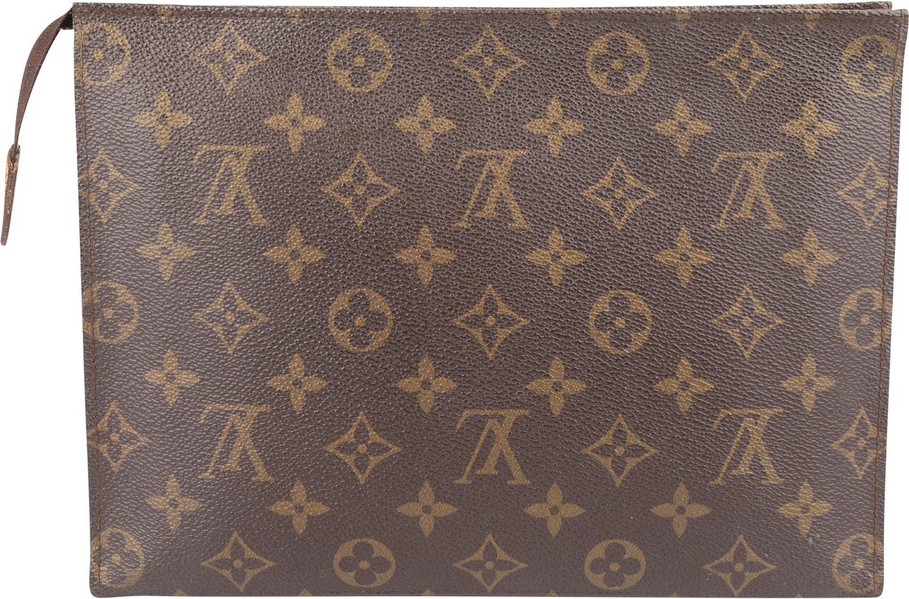 Louis Vuitton Louis Vuitton Monogram Canvas Poche Toilette 25 Clutch Bruin