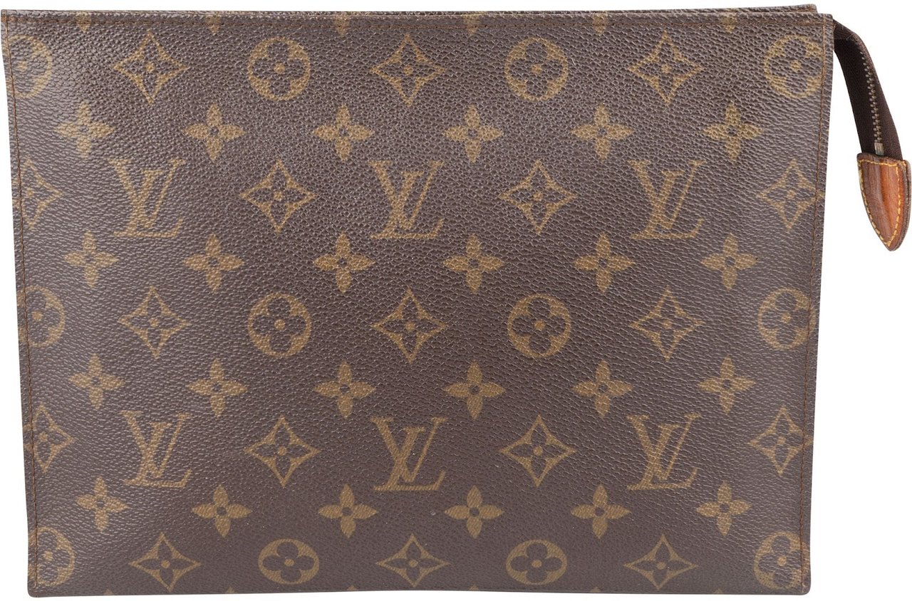Louis Vuitton Louis Vuitton Monogram Canvas Poche Toilette 25 Clutch Bruin