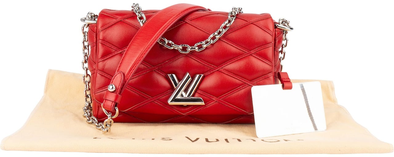 Louis Vuitton Louis Vuitton Quilted Leather GO 14 Twist PM Crossbody Bag Rood