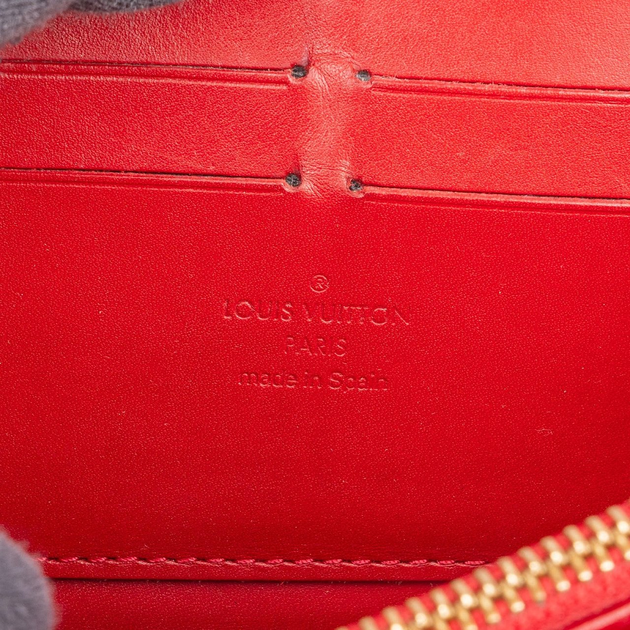 Louis Vuitton Louis Vuitton Monogram Vernis Zippy Wallet Rood
