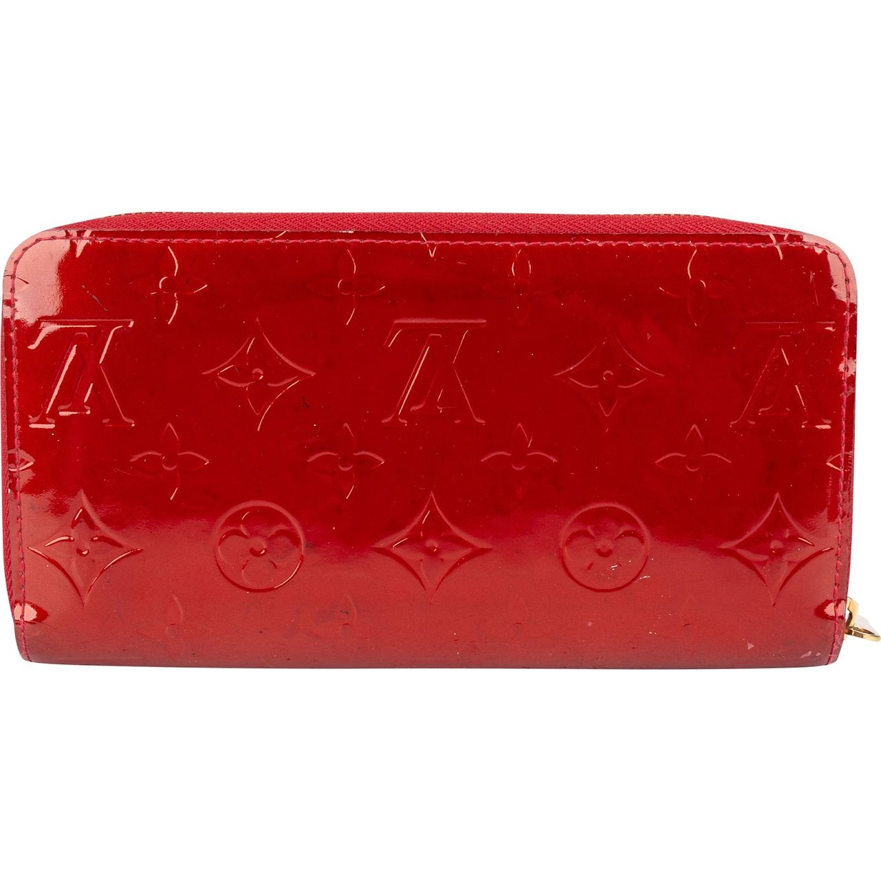Louis Vuitton Louis Vuitton Monogram Vernis Zippy Wallet Rood