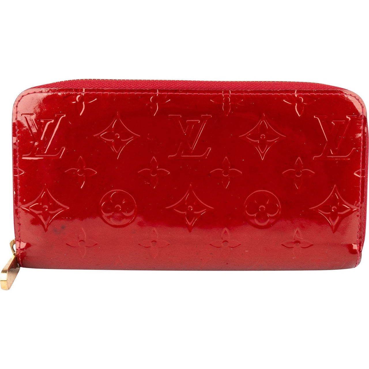Louis Vuitton Louis Vuitton Monogram Vernis Zippy Wallet Rood