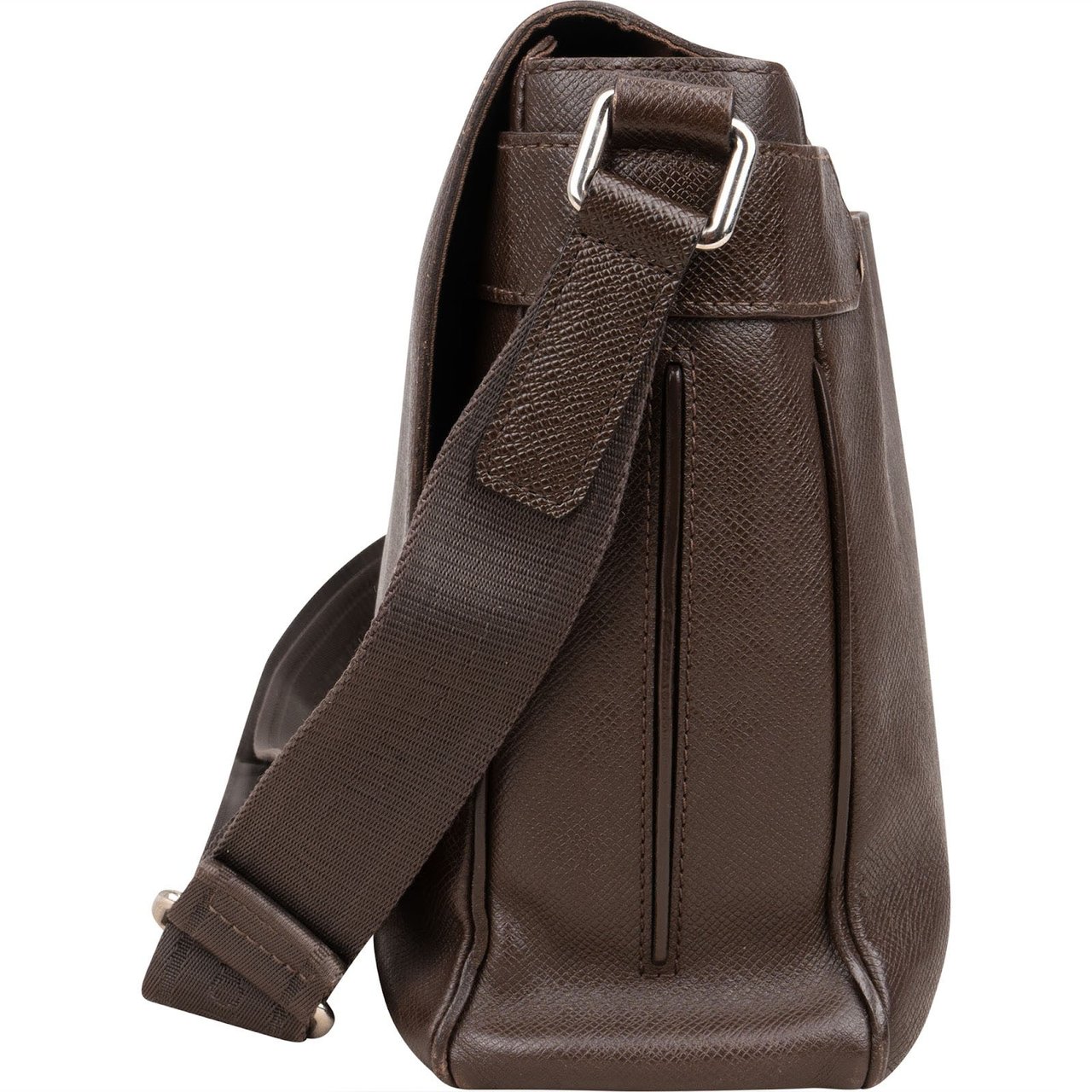 Louis Vuitton Louis Vuitton Taiga Leather Roman MM Messenger Crossbody Bag Bruin