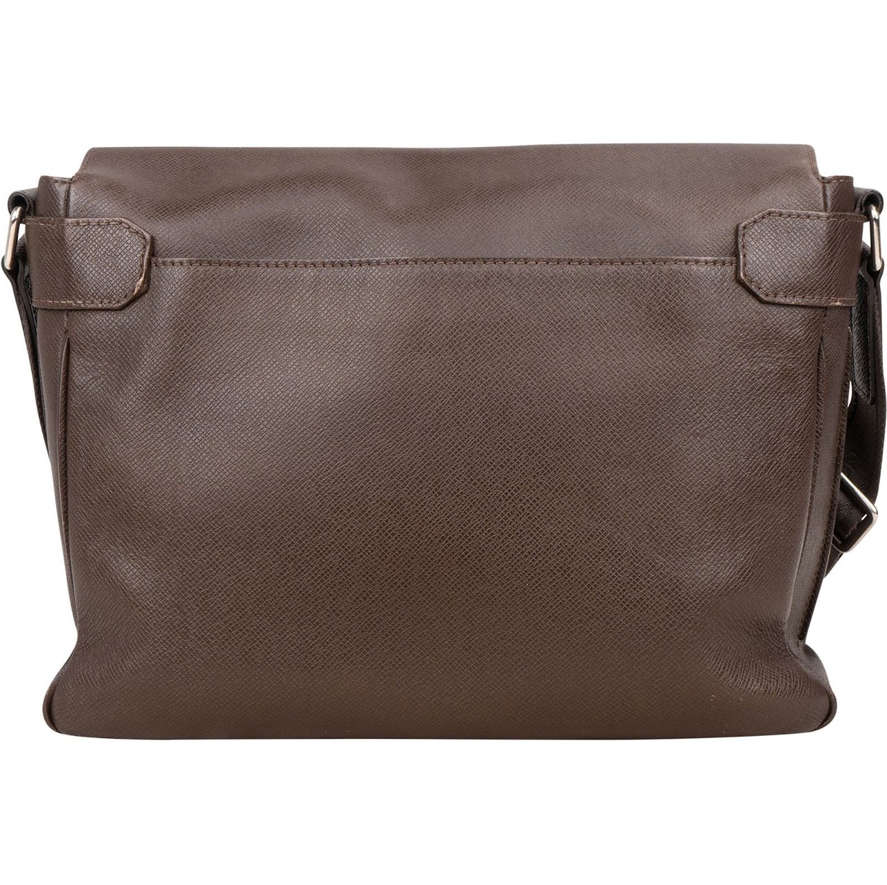 Louis Vuitton Louis Vuitton Taiga Leather Roman MM Messenger Crossbody Bag Bruin