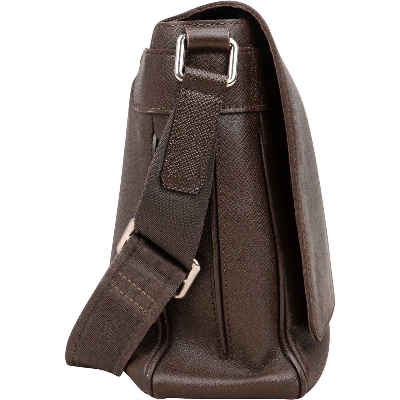 Louis Vuitton Louis Vuitton Taiga Leather Roman MM Messenger Crossbody Bag Bruin