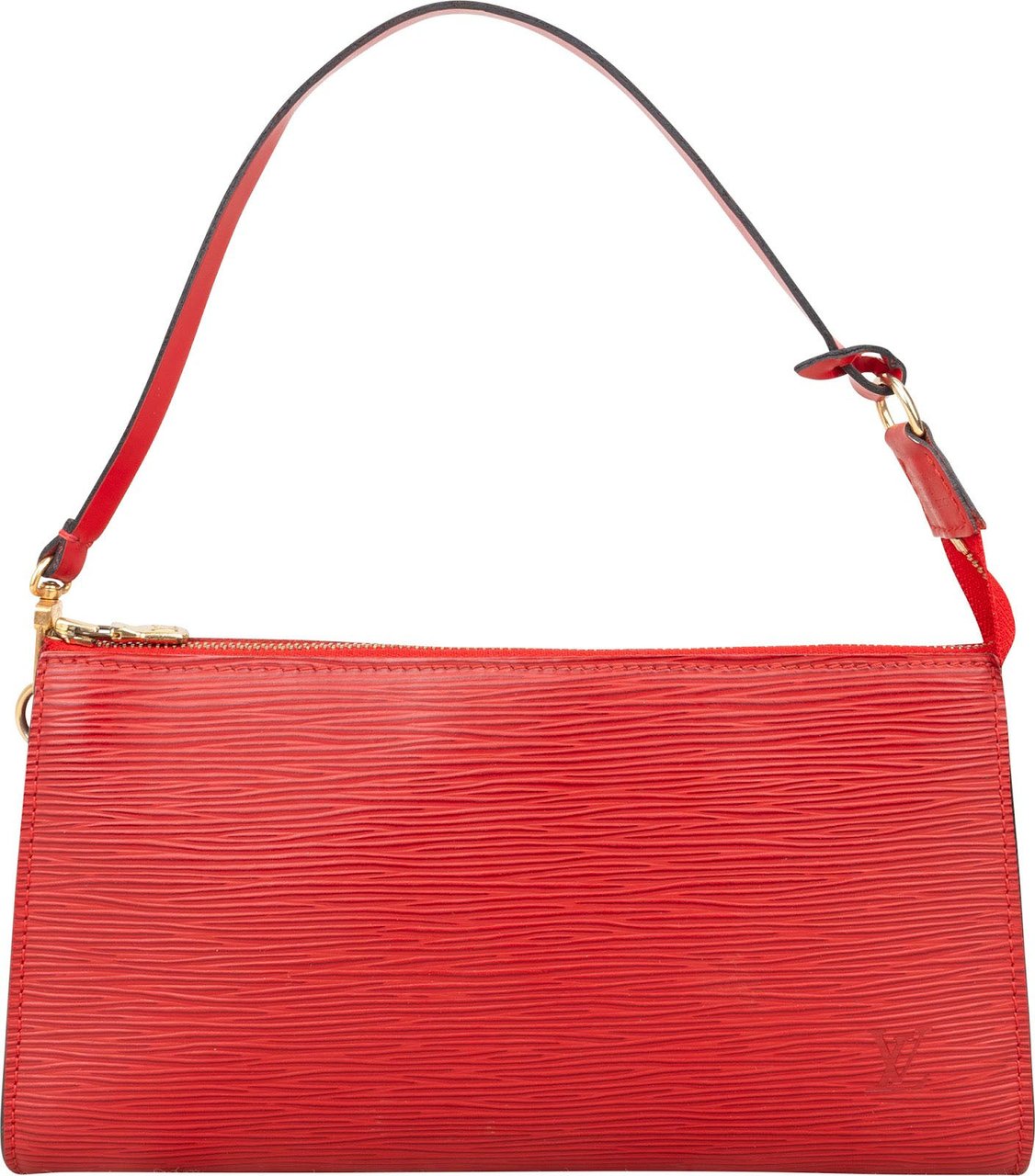 Louis Vuitton Louis Vuitton Red Epi Leather Pochette Accessoires Handbag Rood