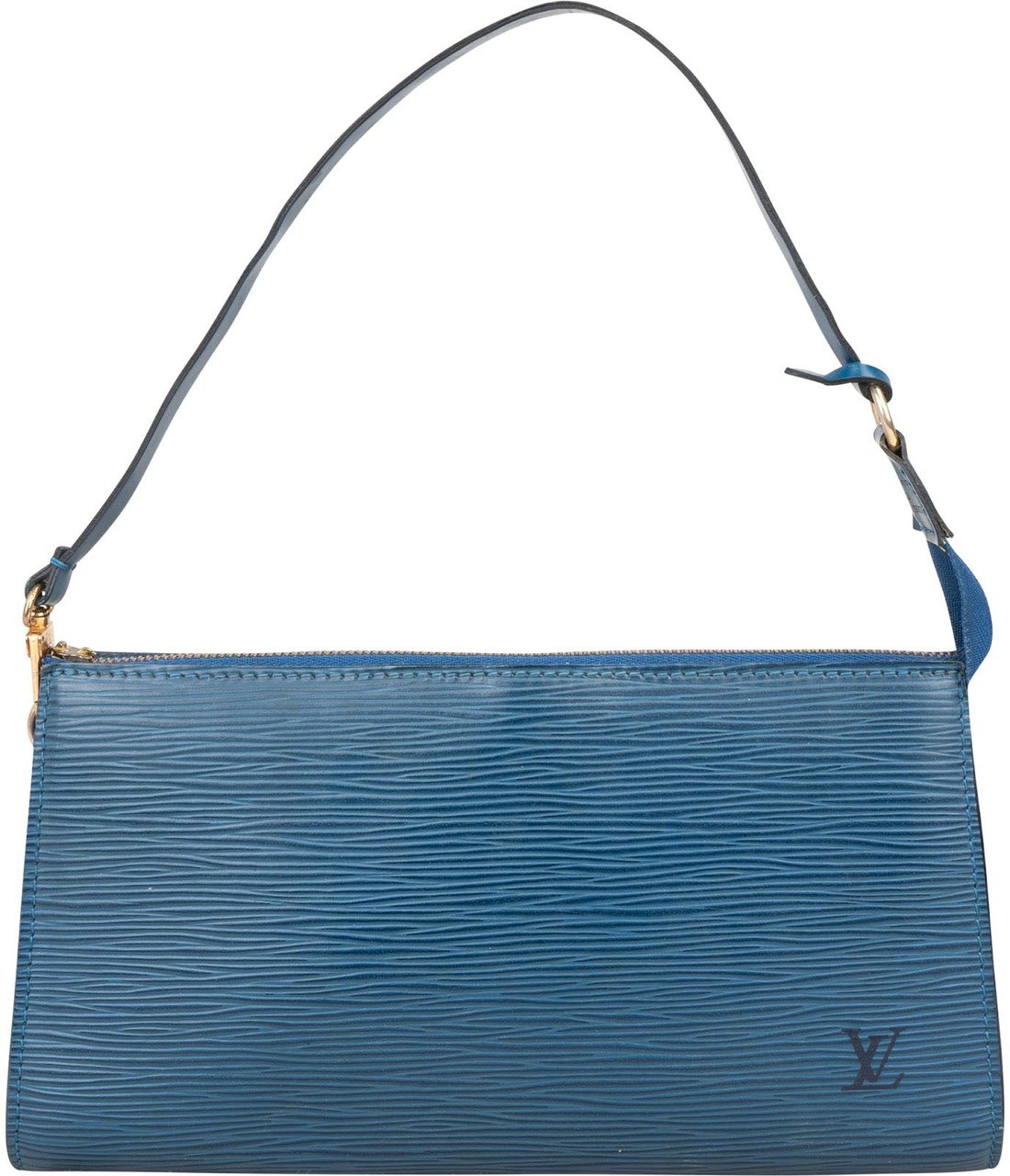 Louis Vuitton Louis Vuitton Blue Epi Leather Pochette Accessoires Handbag Blauw