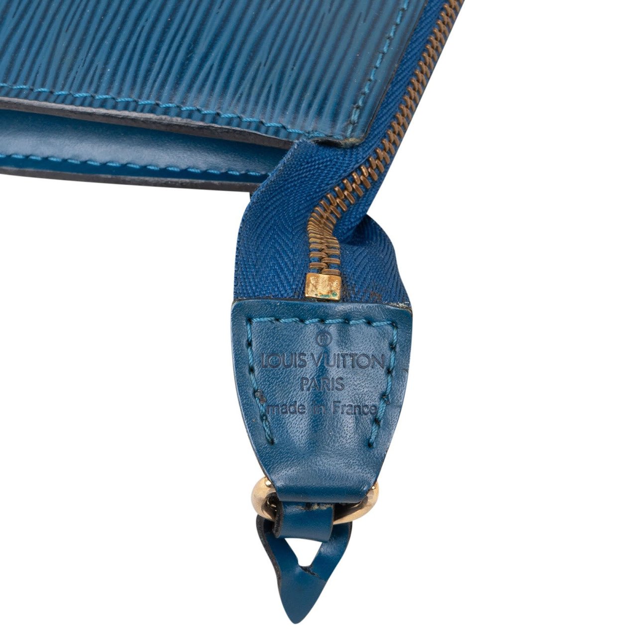 Louis Vuitton Louis Vuitton Blue Epi Leather Pochette Accessoires Handbag Blauw