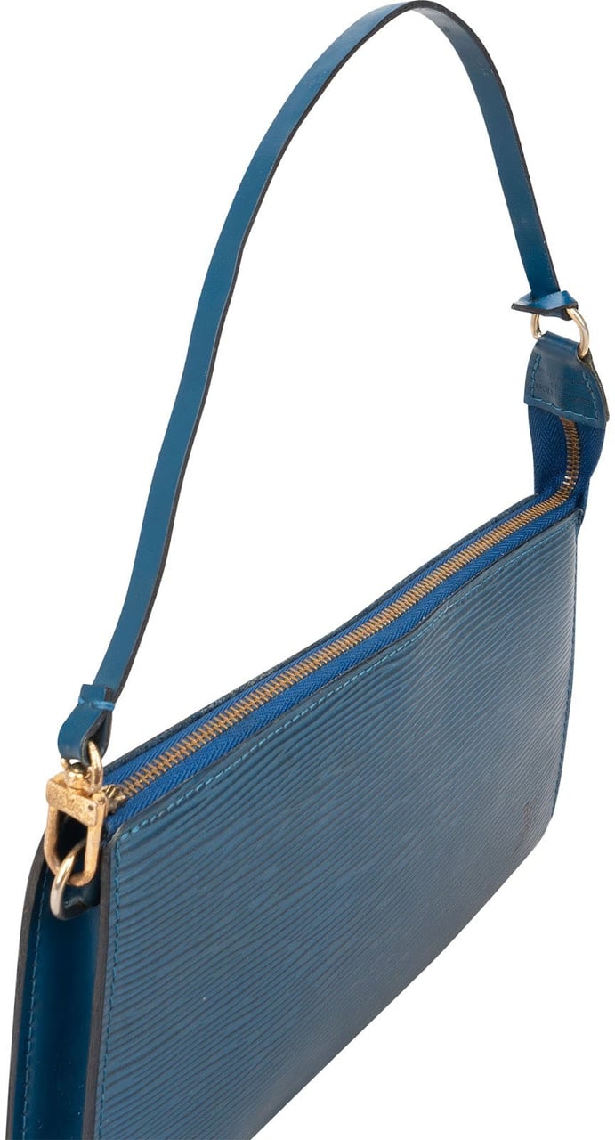 Louis Vuitton Louis Vuitton Blue Epi Leather Pochette Accessoires Handbag Blauw