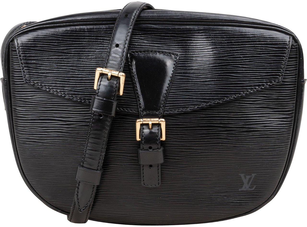 Louis Vuitton Louis Vuitton Noir Epi Leather Jeune Fille MM Crossbody Bag Zwart