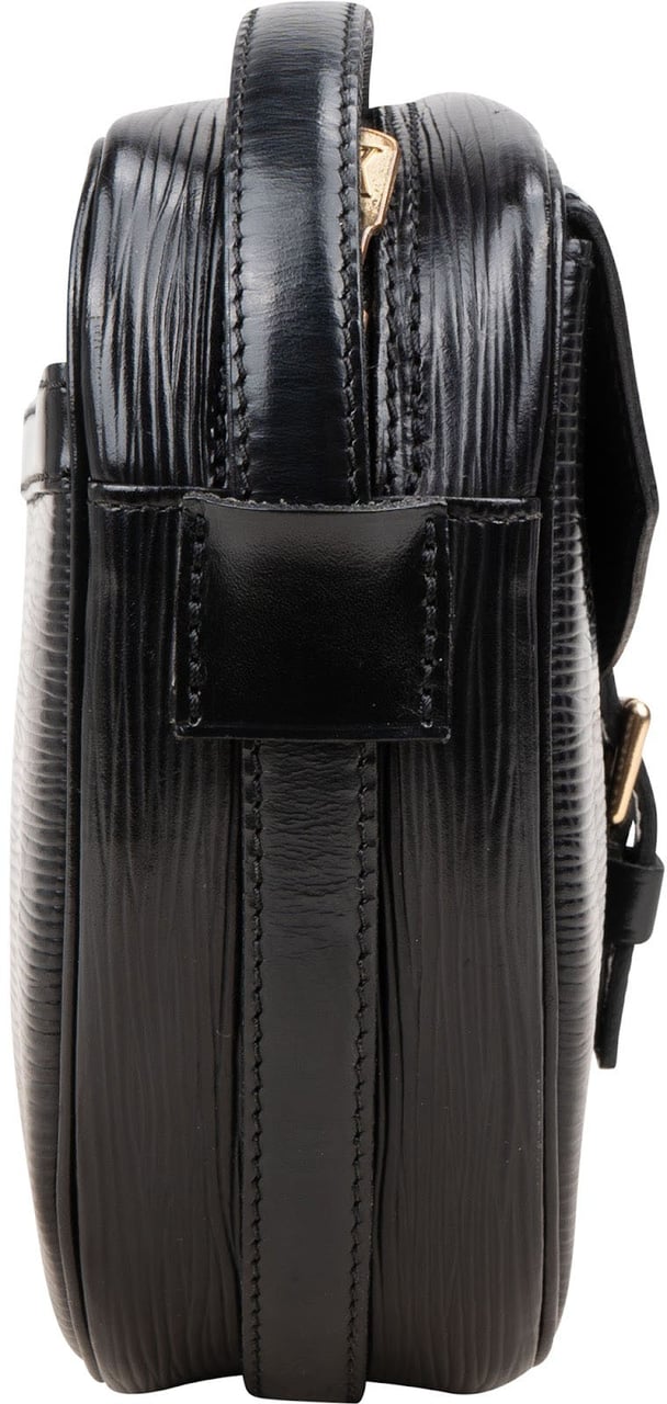 Louis Vuitton Louis Vuitton Noir Epi Leather Jeune Fille MM Crossbody Bag Zwart