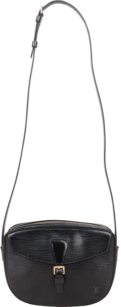 Louis Vuitton Louis Vuitton Noir Epi Leather Jeune Fille MM Crossbody Bag Zwart