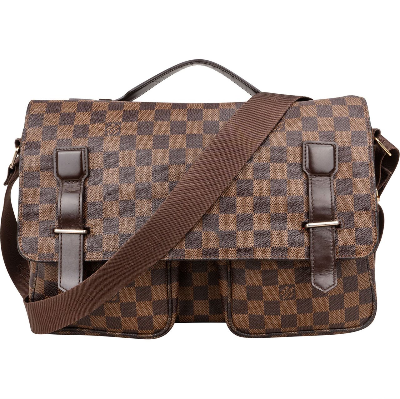 Louis Vuitton Louis Vuitton Monogram Damier Ebene Canvas Broadway Messenger Crossbody Bag Bruin