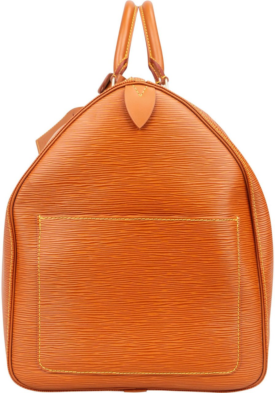 Louis Vuitton Louis Vuitton Epi Leather Keepall 55 Travel Bag Oranje