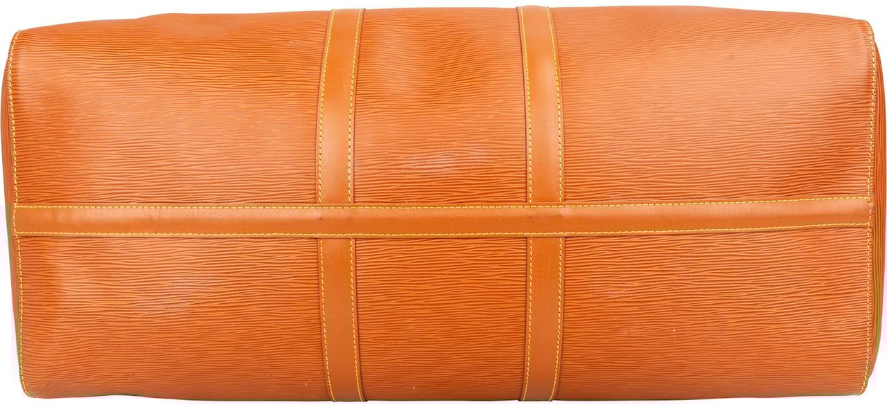 Louis Vuitton Louis Vuitton Epi Leather Keepall 55 Travel Bag Oranje