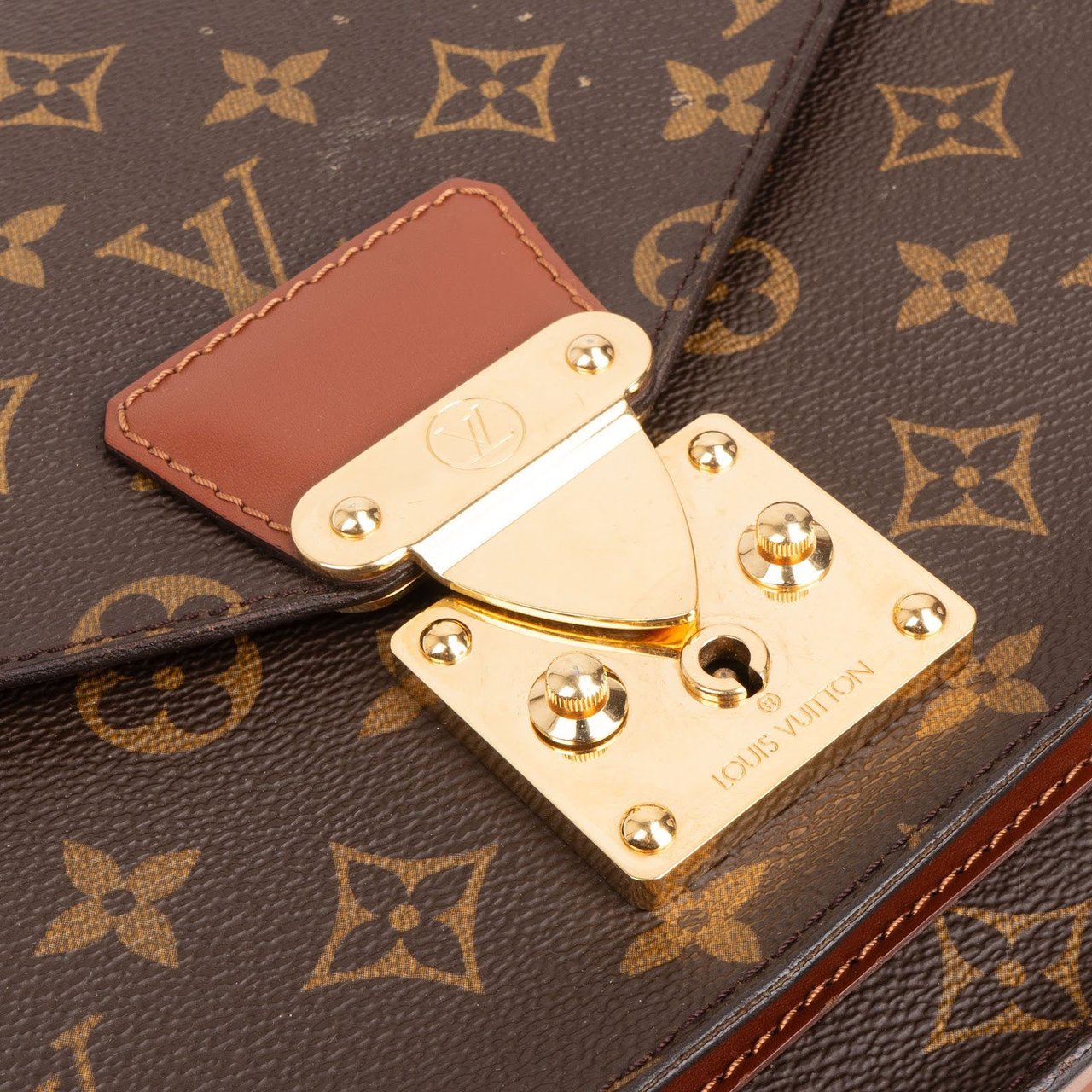 Louis Vuitton Louis Vuitton Monogram Canvas Monceau Handbag Bruin