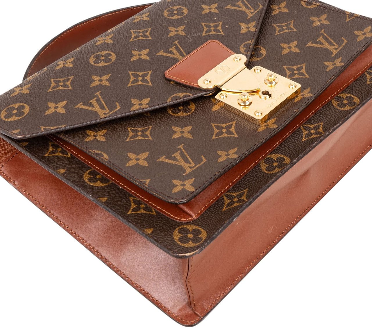 Louis Vuitton Louis Vuitton Monogram Canvas Monceau Handbag Bruin