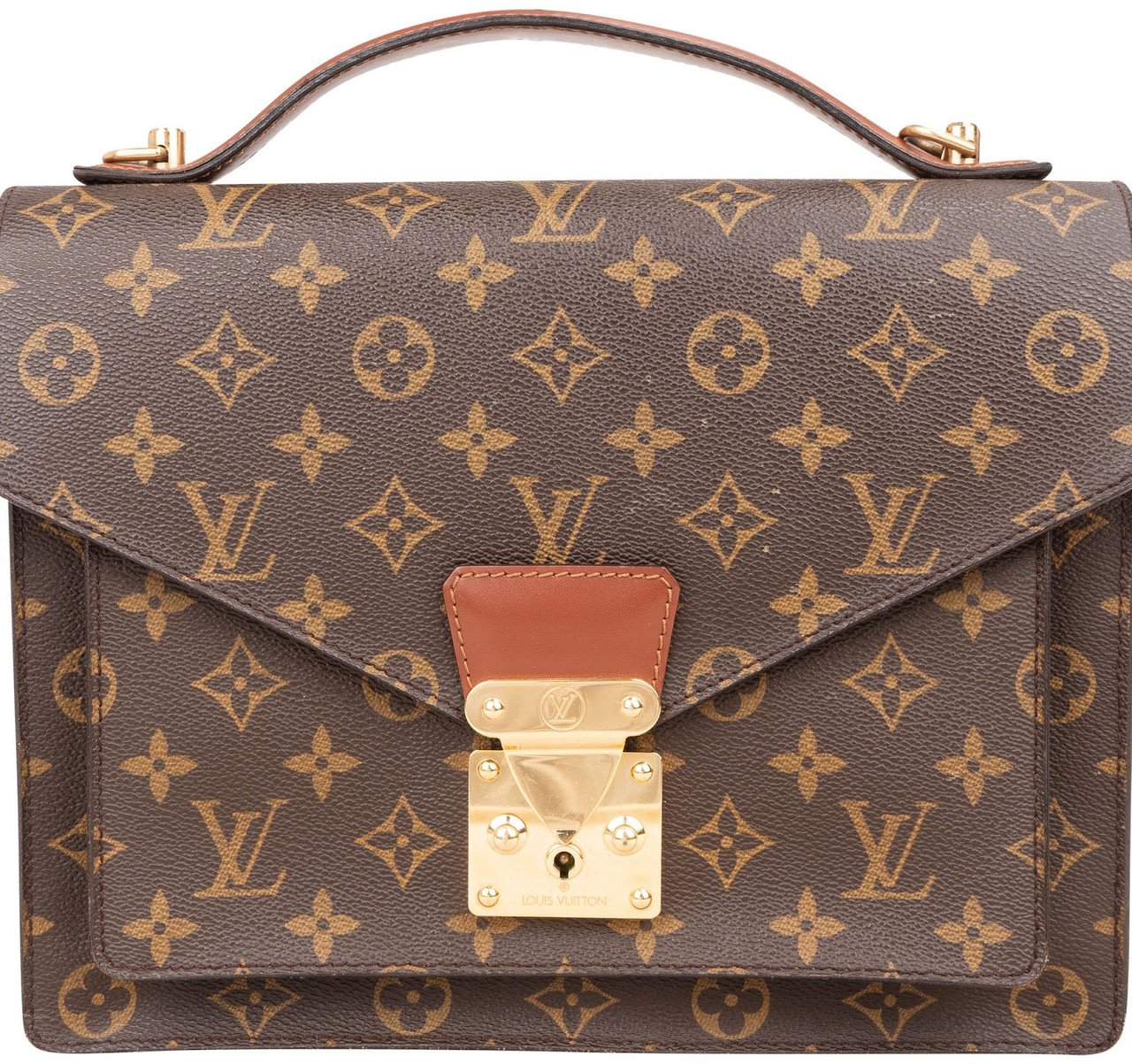 Louis Vuitton Louis Vuitton Monogram Canvas Monceau Handbag Bruin
