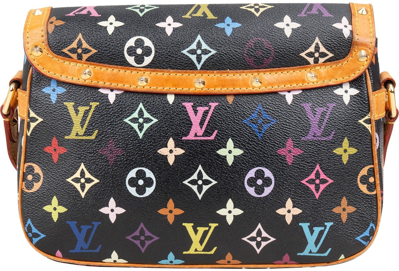 Louis Vuitton Monogram Murakami Multicolor Sologne Crossbody Bag Zwart