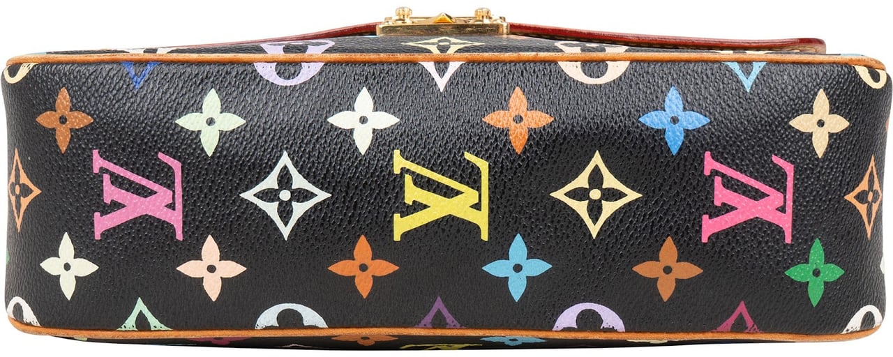 Louis Vuitton Monogram Murakami Multicolor Sologne Crossbody Bag Zwart