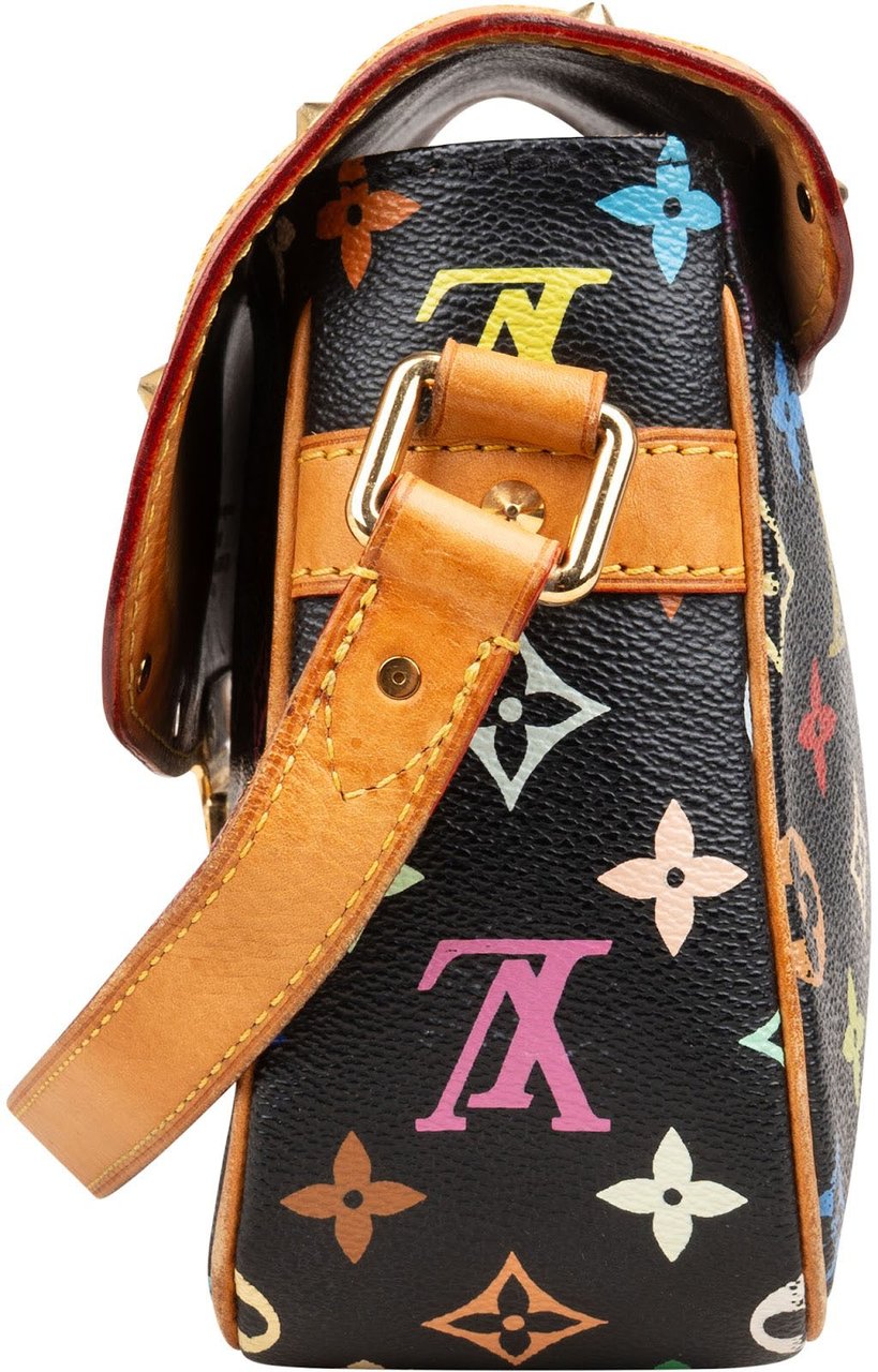 Louis Vuitton Louis Vuitton Monogram Murakami Multicolor Sologne Crossbody Bag Zwart