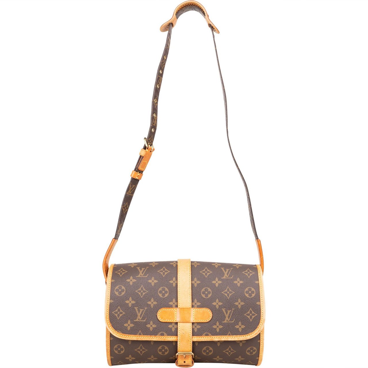 Louis Vuitton Louis Vuitton Canvas Monogram Marne Crossbody Bag Bruin