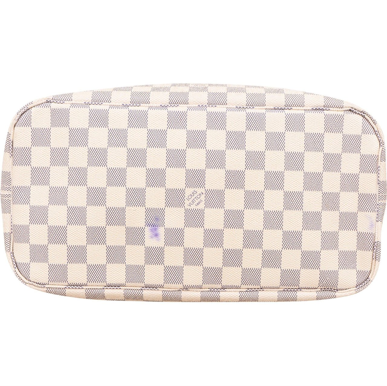 Louis Vuitton Louis Vuitton Monogram Damier Azur Canvas Neverfull MM Shoulder Bag Wit