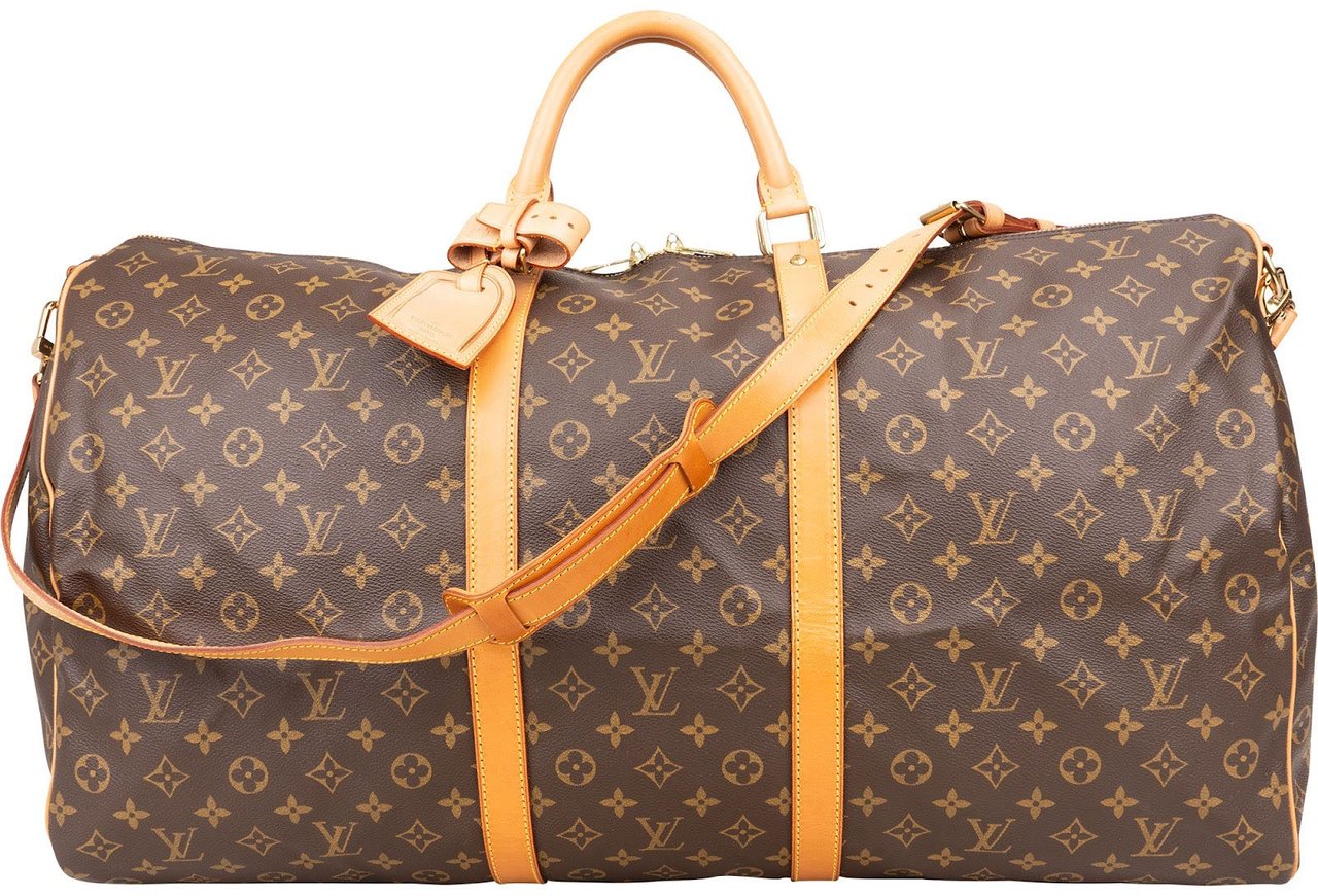 Louis Vuitton Louis Vuitton Monogram Canvas Keepall 60 Bandoulière Travel Bag Bruin