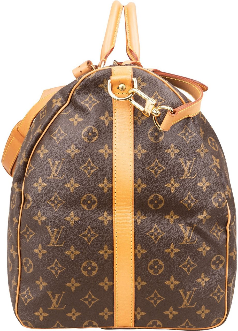 Louis Vuitton Louis Vuitton Monogram Canvas Keepall 60 Bandoulière Travel Bag Bruin