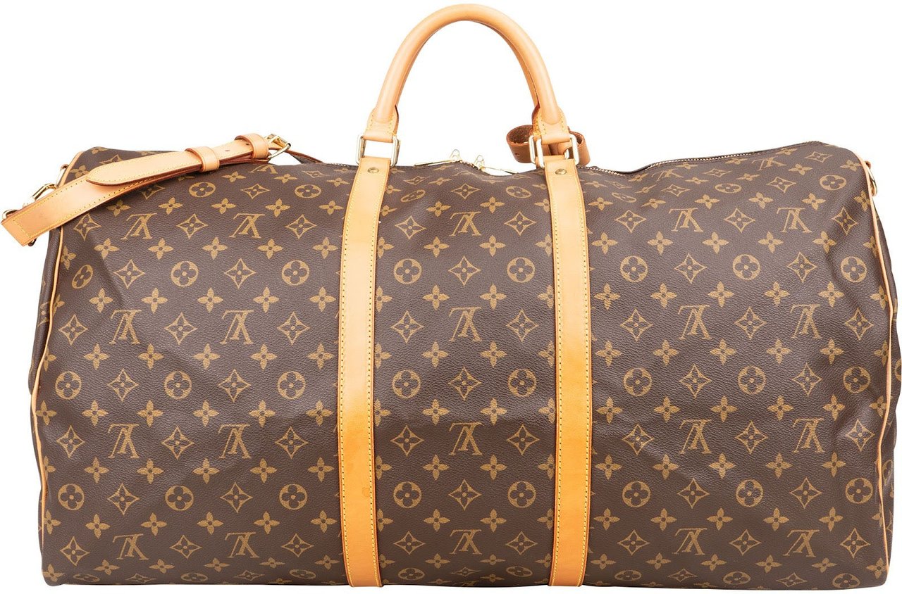 Louis Vuitton Louis Vuitton Monogram Canvas Keepall 60 Bandoulière Travel Bag Bruin