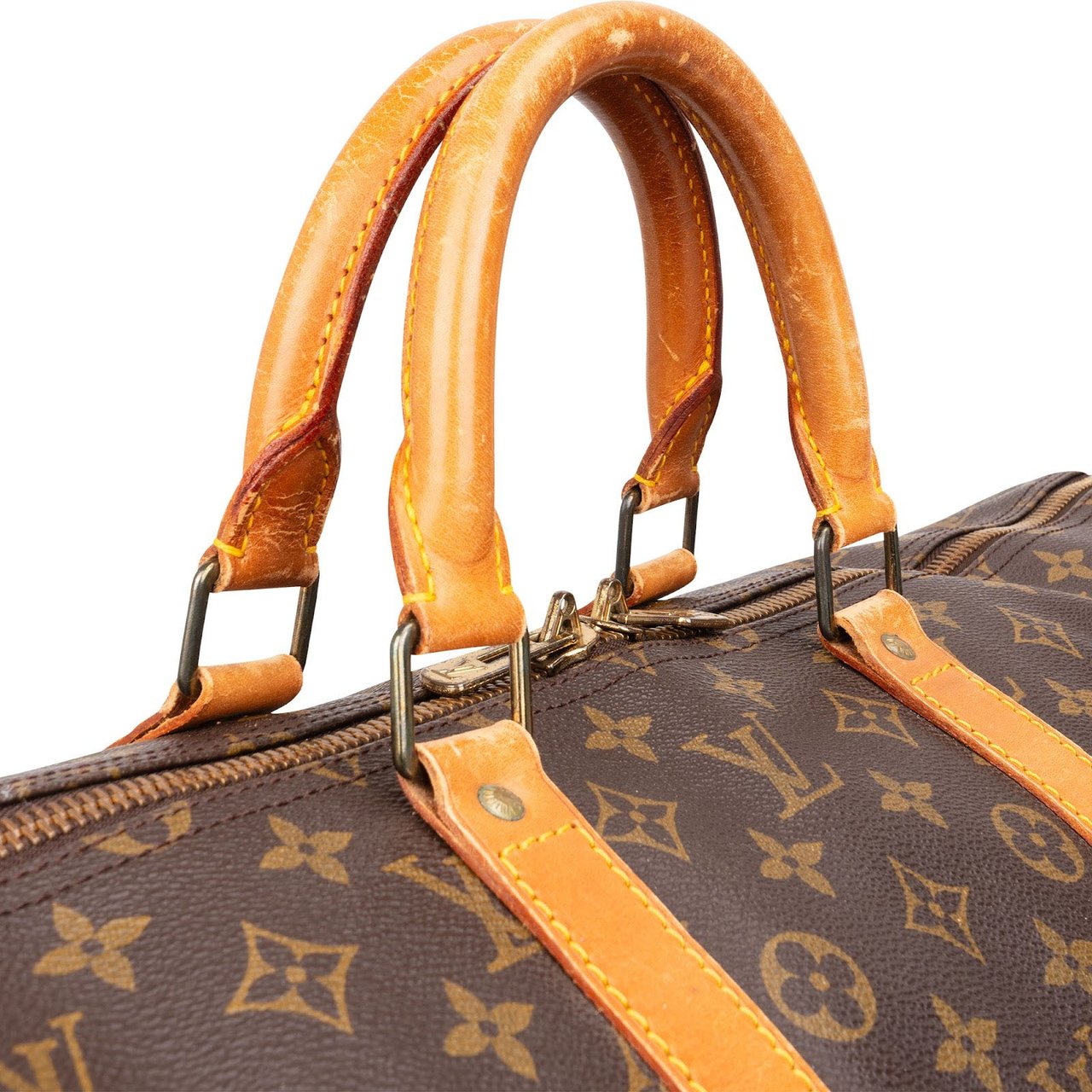 Louis Vuitton Louis Vuitton Monogram Canvas Keepall 55 Travel Bag Bruin