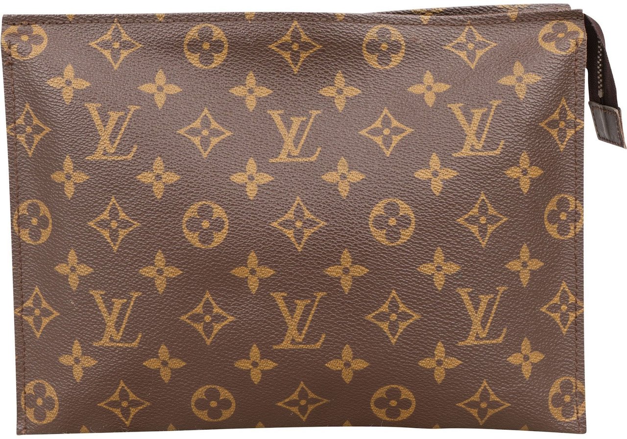 Louis Vuitton Louis Vuitton Monogram Canvas Poche Toilette 25 Clutch Bruin