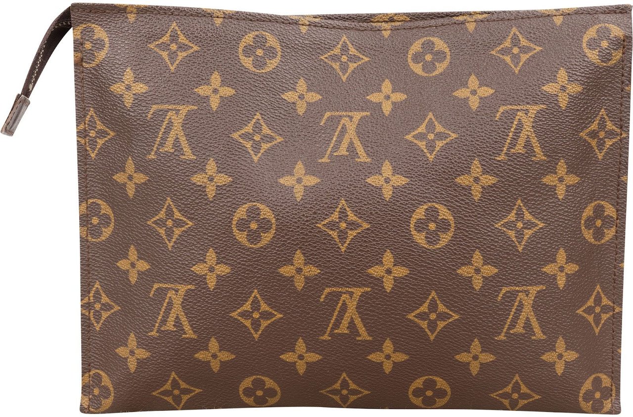 Louis Vuitton Louis Vuitton Monogram Canvas Poche Toilette 25 Clutch Bruin