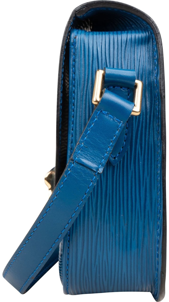 Louis Vuitton Louis Vuitton Blue Epi Leather Saint Cloud PM Crossbody Bag Blauw