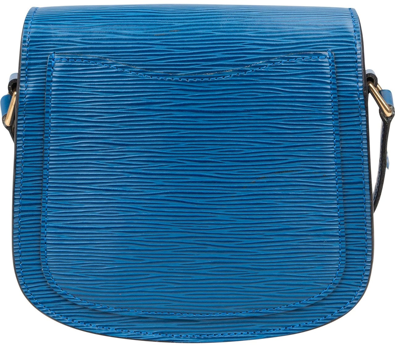 Louis Vuitton Louis Vuitton Blue Epi Leather Saint Cloud PM Crossbody Bag Blauw