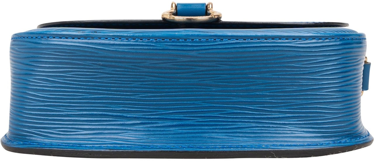 Louis Vuitton Louis Vuitton Blue Epi Leather Saint Cloud PM Crossbody Bag Blauw