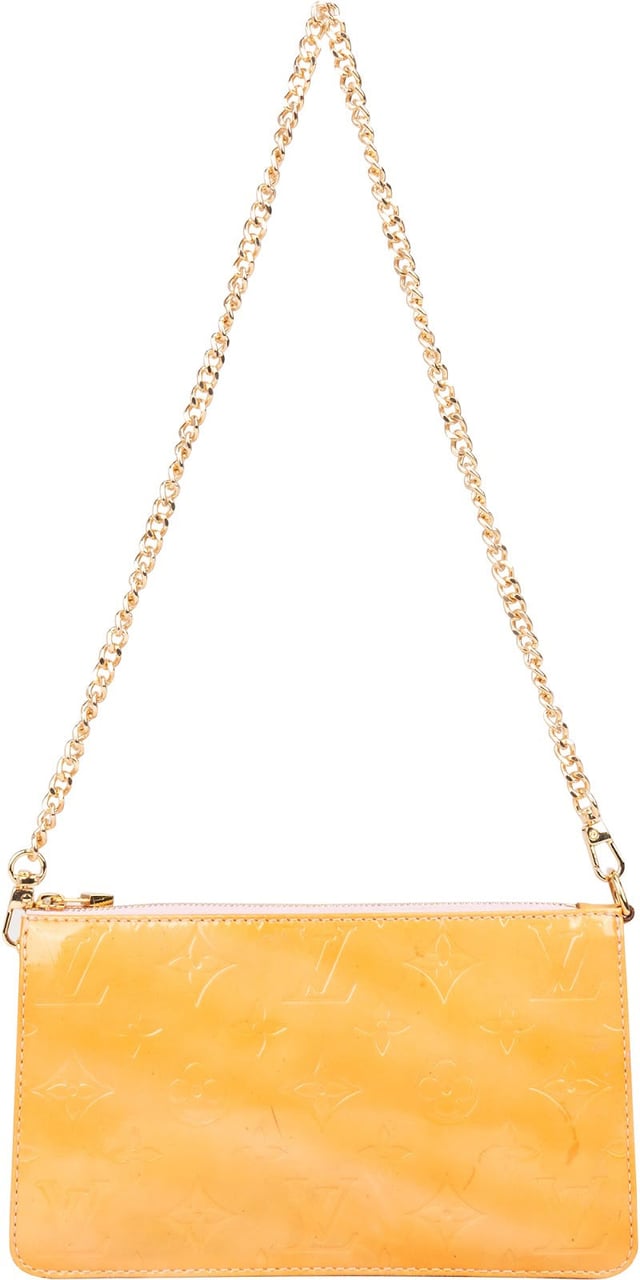 Louis Vuitton Monogram Vernis Lexington Pochette Shoulder Bag Oranje